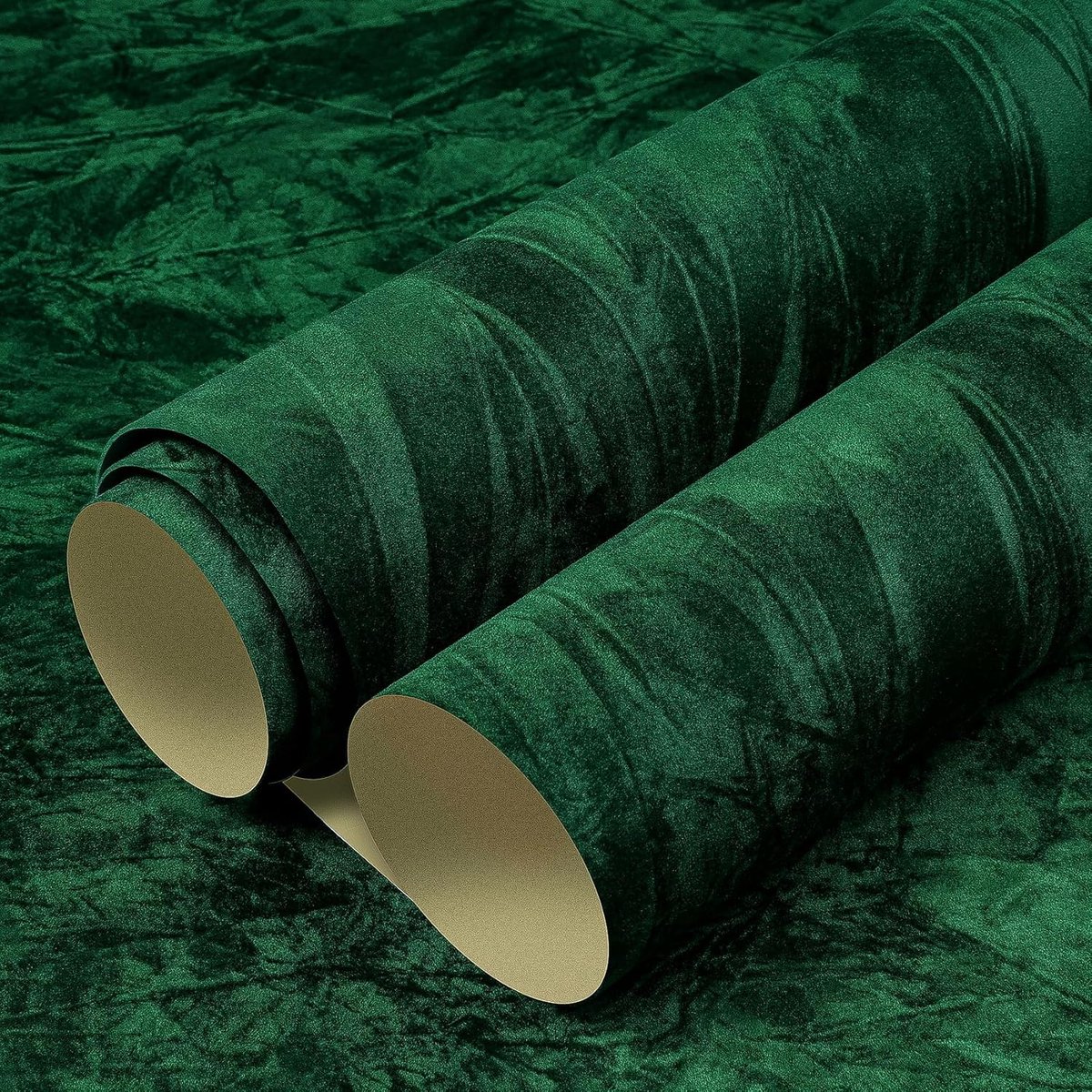 Zelfklevend groen fluweel zelfklevend behang voor woonkamer, 60 cm x 400 cm, zelfklevend behang, fluwelen stof, donkergroen, behang, vintage, luxe kastfolie voor lade, sieradenstandaard