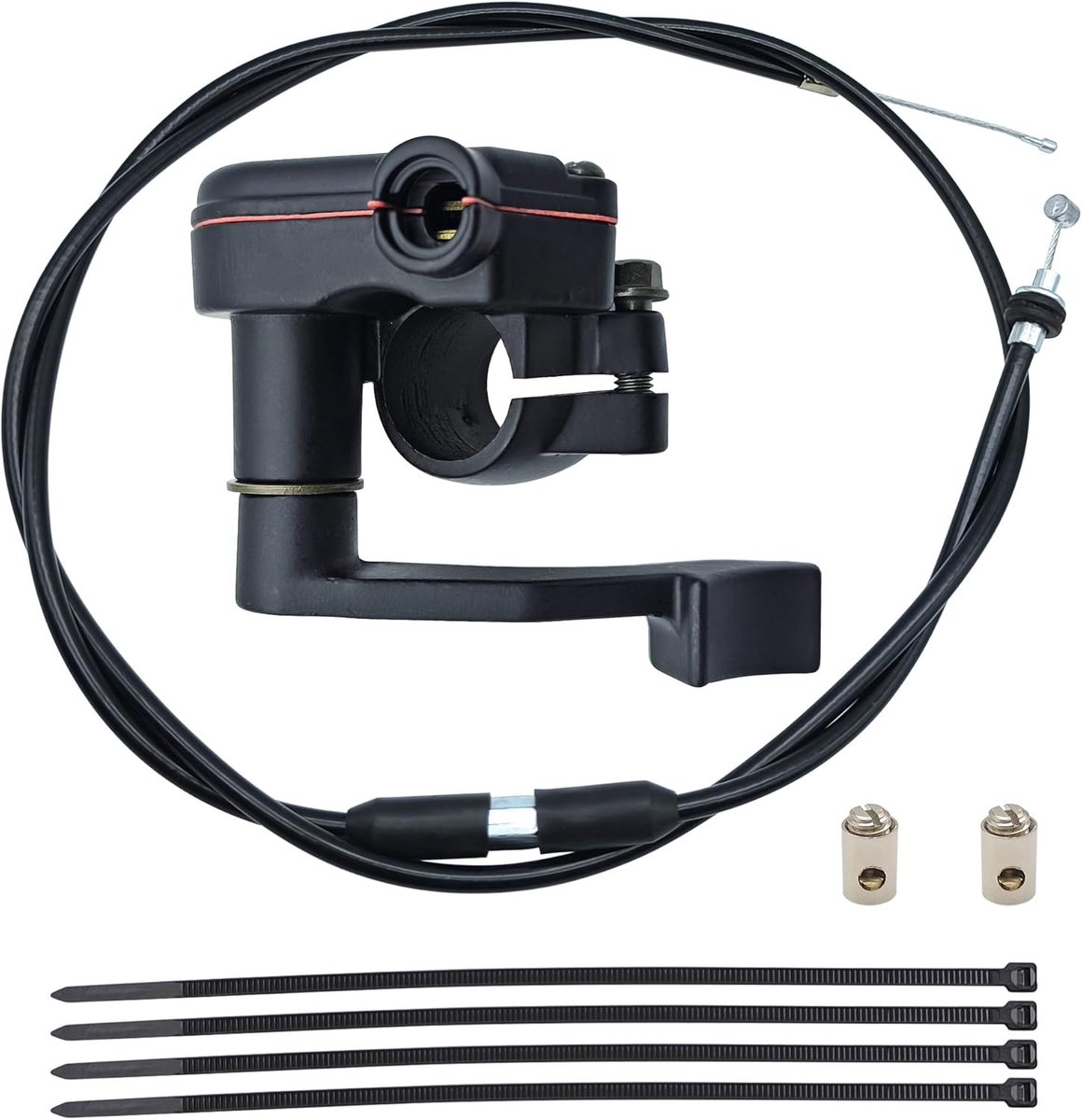 7/8 inch 22 mm duimgashendel throttle kabel met rubberen huls vervanging voor motorfietsen cc 50, 70, 90, 110, 125, 250, quad kart TaoTao pit bike