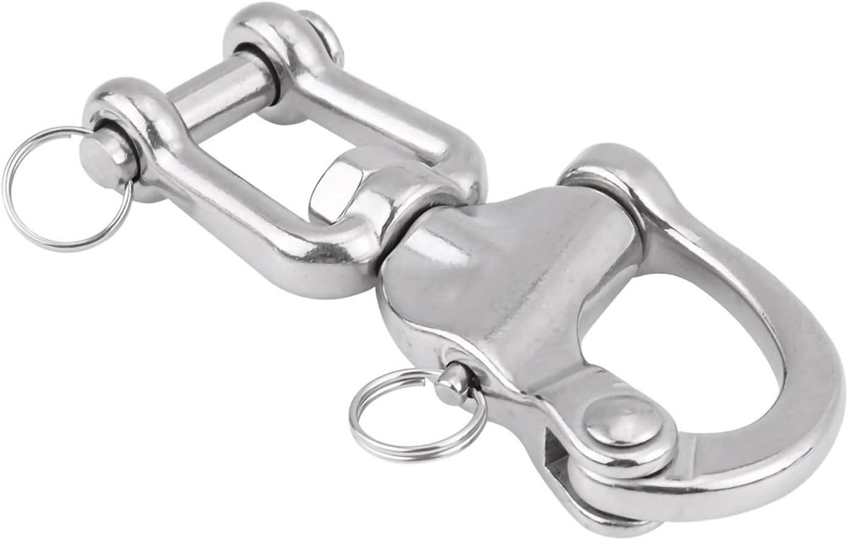 Snap van roestvrij staal 316 Sailing Halyard Heavy Duty Snap Shackle voor zeilboot Spinnaker Halyard