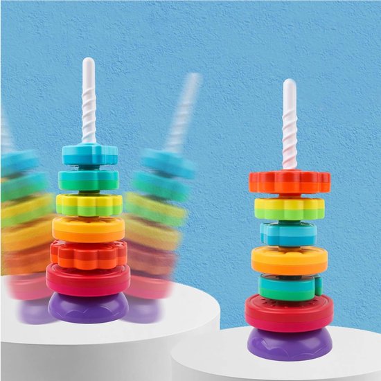 Woopie Baby Educatieve Piramide Gedraaide Dierentoren — afbeelding 2