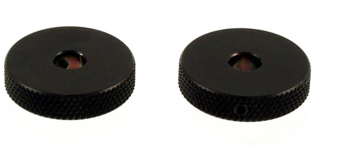 Allparts MK3155003 Zwarte Roller Knop Set voor Jazzmaster® - 2 Stuks