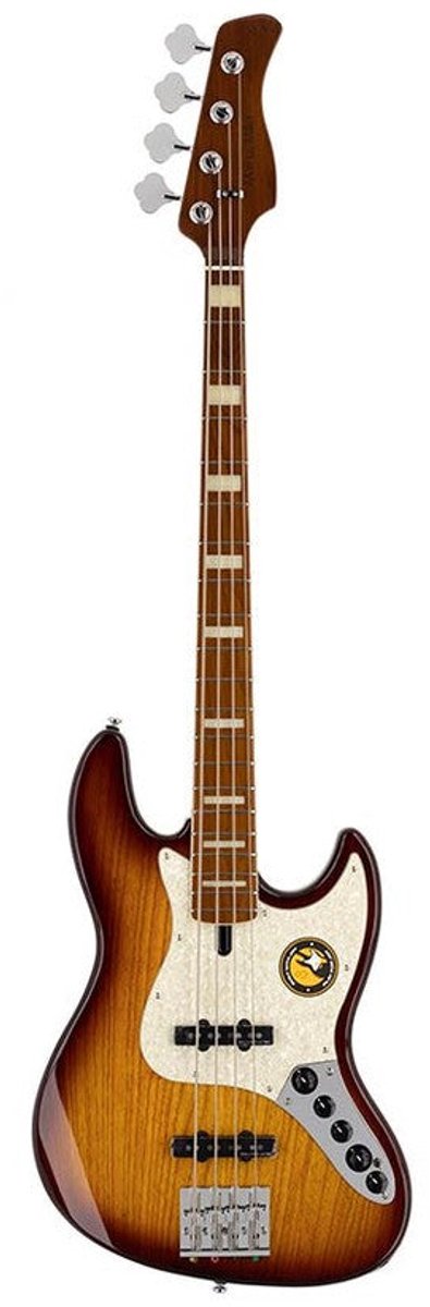 Sire V8 S4/TS Marcus Miller swamp ash 4-snarige actieve basgitaar Tobacco Sunburst