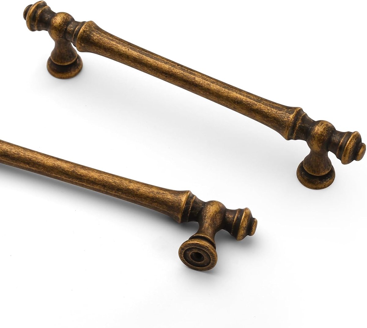 9BUILD 6 stuks antieke messing kastgrepen, gatafstand 128mm, zinklegering vintage meubelgrepen, keukengrepen, brons kastdeurengrepen voor keukenkast EU0040