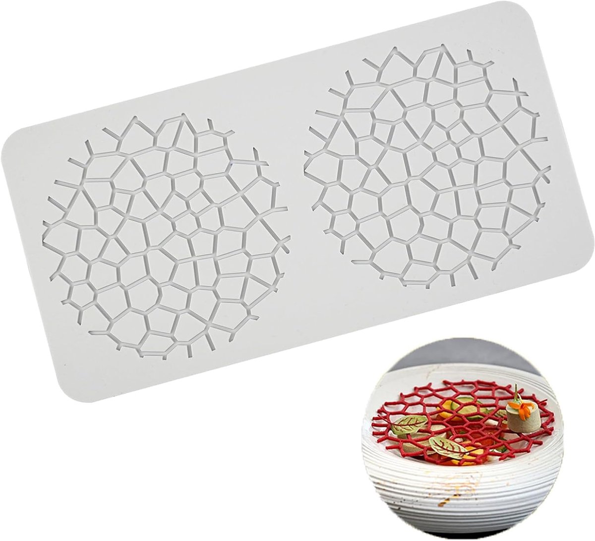 fondant kant mat, chocolade snoep blad schimmel bloem patroon kant mat voor taart decoratie