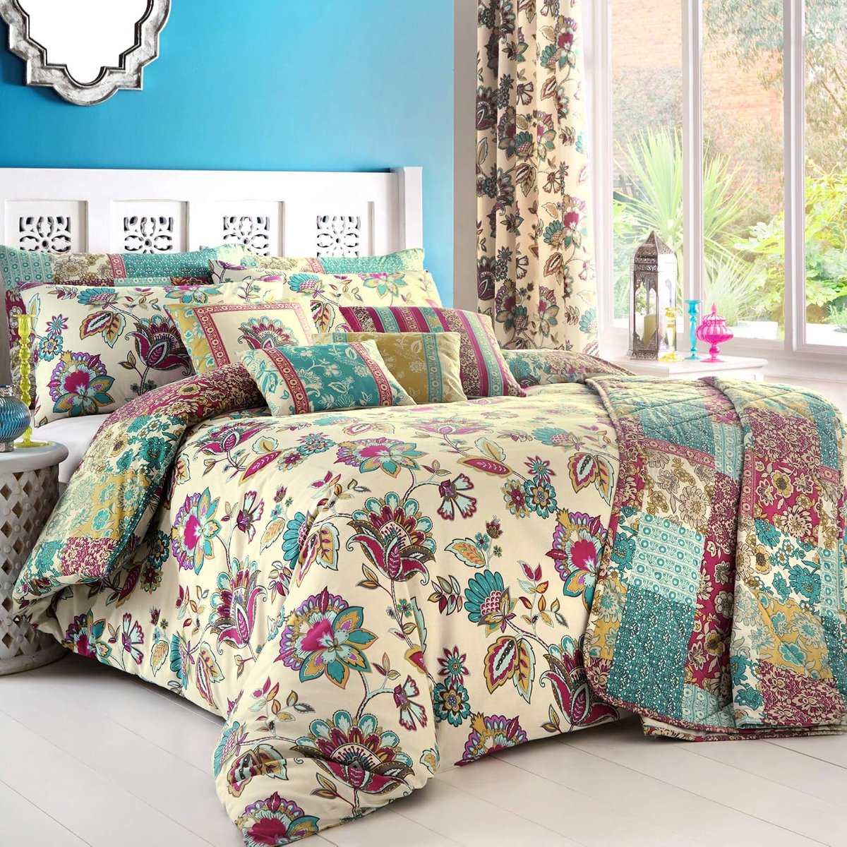 'n' Drapes Beddengoedset met kussenslopen, meerkleurig, King Size