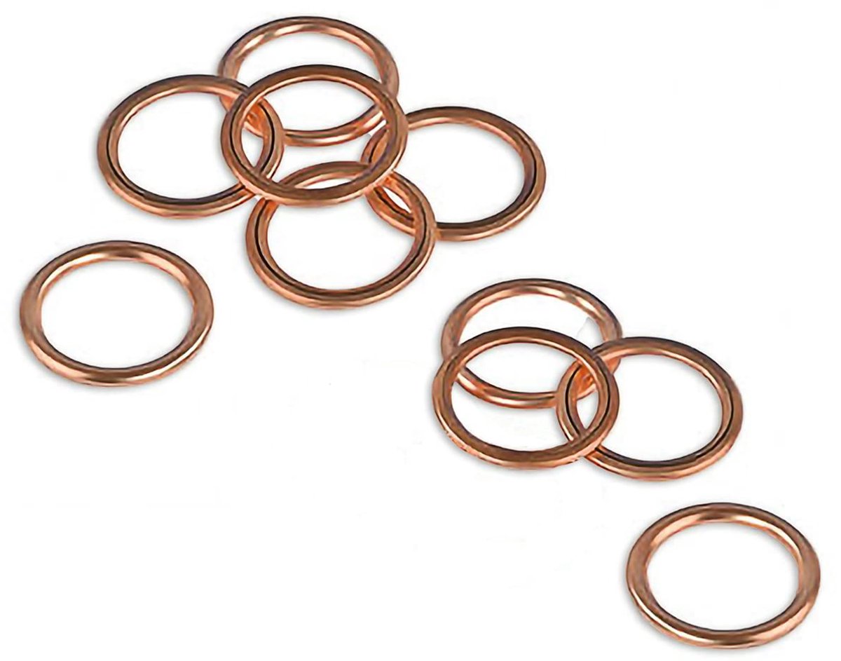 (10 stuks) Afdichtingen olieaftapschroef 16x22mm afdichtringen geschikt voor C1 C2 C3 C4 C5 Jumper Picasso DS5 Berlingo Duster Sandero Mini 1007 306 307 308 Partner OEM:7703062062