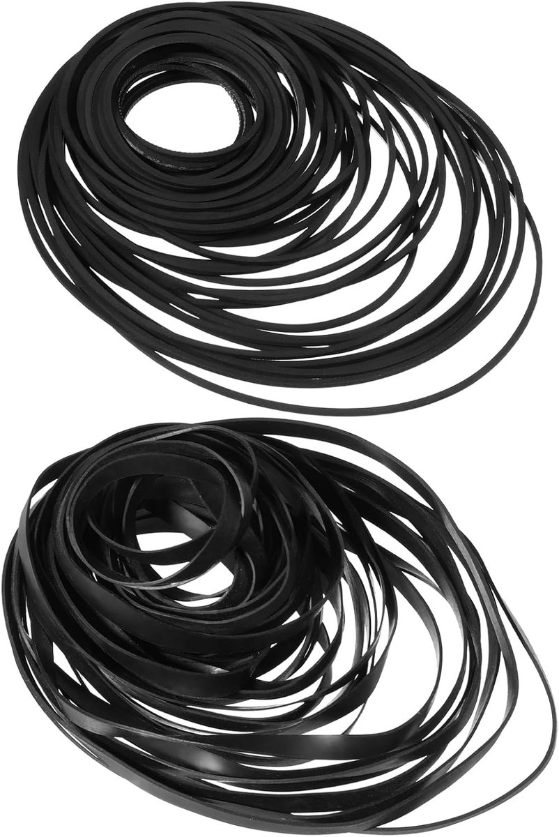 100 stuks elastieken voor recorder, cassetteband, 40-135 mm, reparatie en onderhoud van cassettes, hybride elastieken voor DVD, CD, LD, VCR, repeater, 50 1 mm breed
