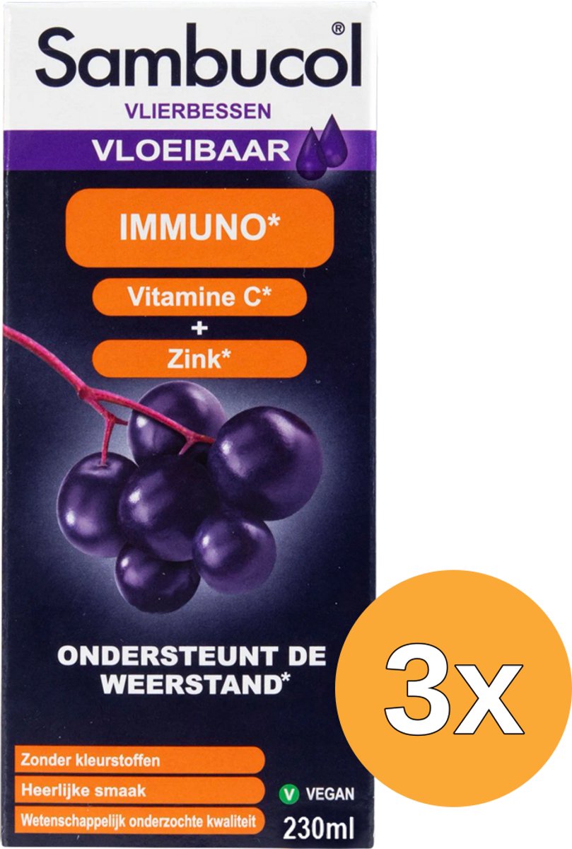 3x Sambucol Immuno (230 ml)