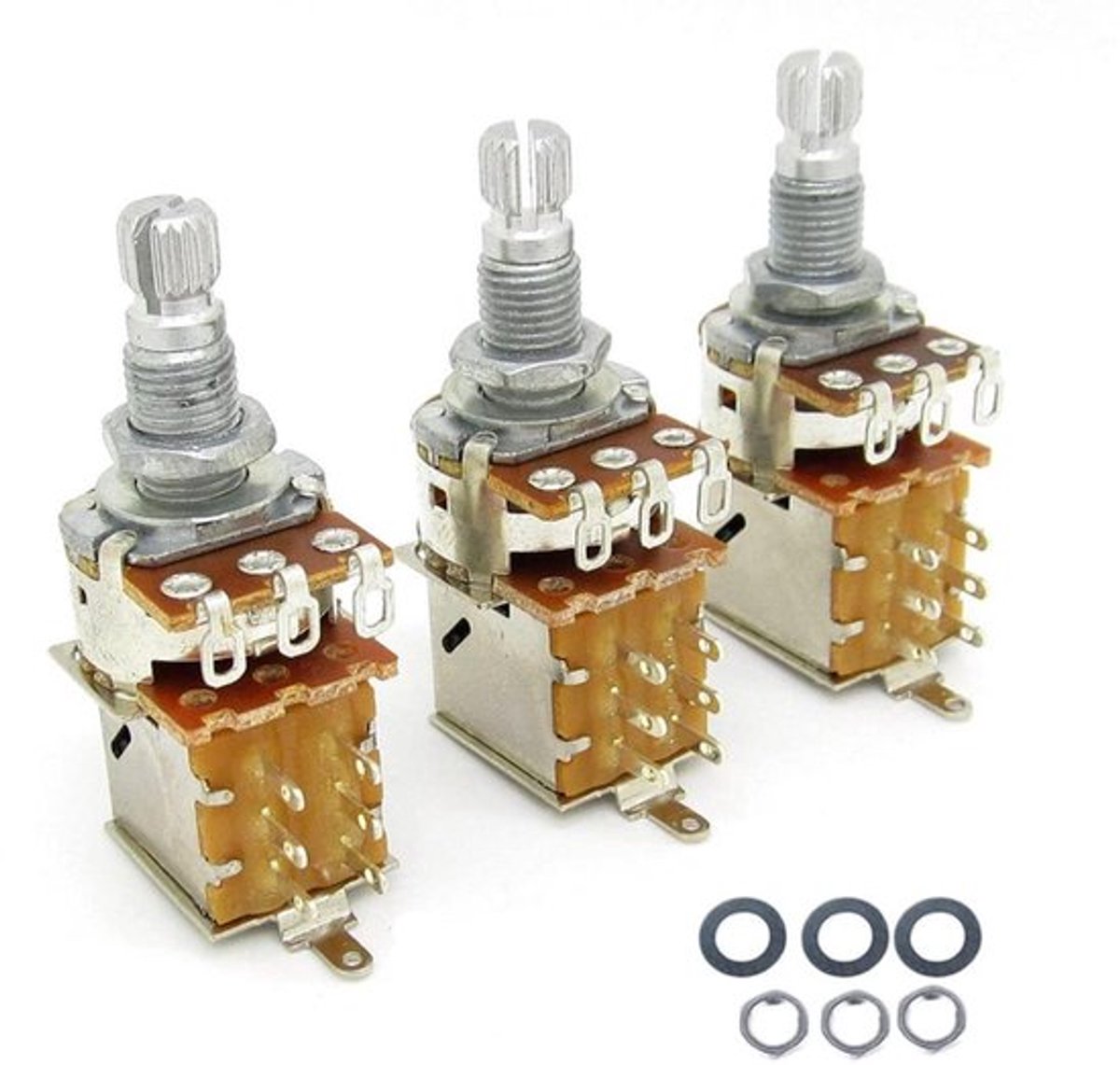 Onf3 - Gitaar Potentiemeter - Set van 3 - Ideaal voor elektrische