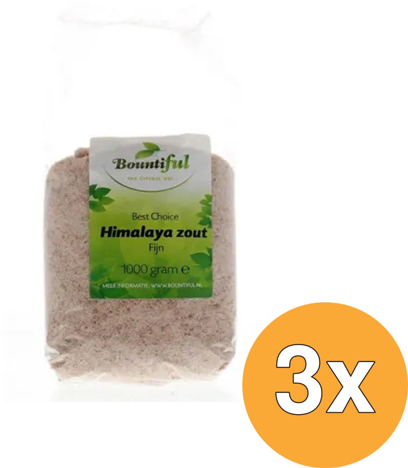 3x Bountiful Himalaya Zout Fijn (1000 gr)