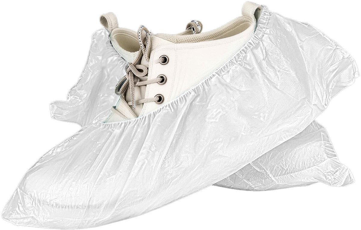Dailygoods- Schoenovertrekken Wegwerp - Waterdicht - Antislip - Elastisch - 3 g CPE-materiaal - Lichtgewicht en Hygiënisch - Overschoenen