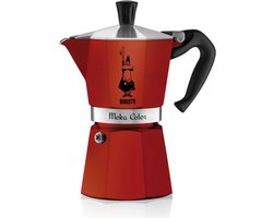 Bialetti Moka Express 6 Kops Rood – Espressopot – Aluminium – 270 ml