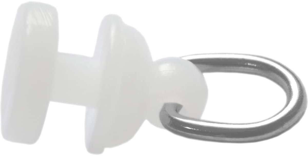 140 stuks witte gordijnrail rollen katrol, plastic gordijnhaken zwevers (Type A)