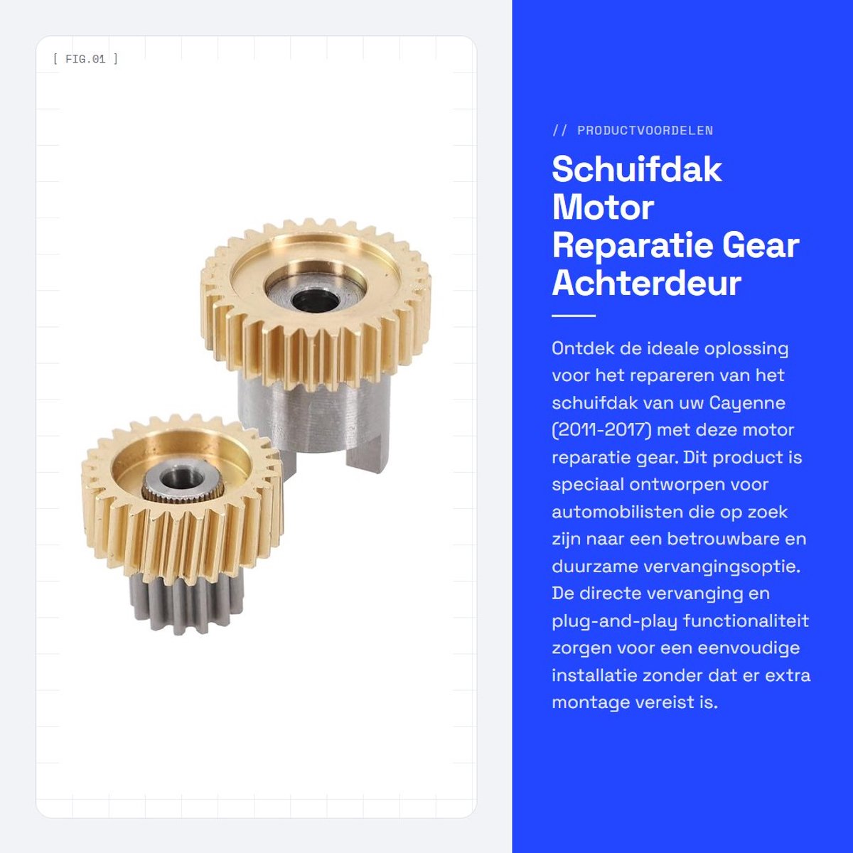 Dailygoods- Schuifdak Motor Reparatieset - Achterdeur Glas Gordijn - Plug-and-play - Eenvoudige Installatie - 2 Stuks - Hoogwaardige Materialen - Schuifdakonderdeel