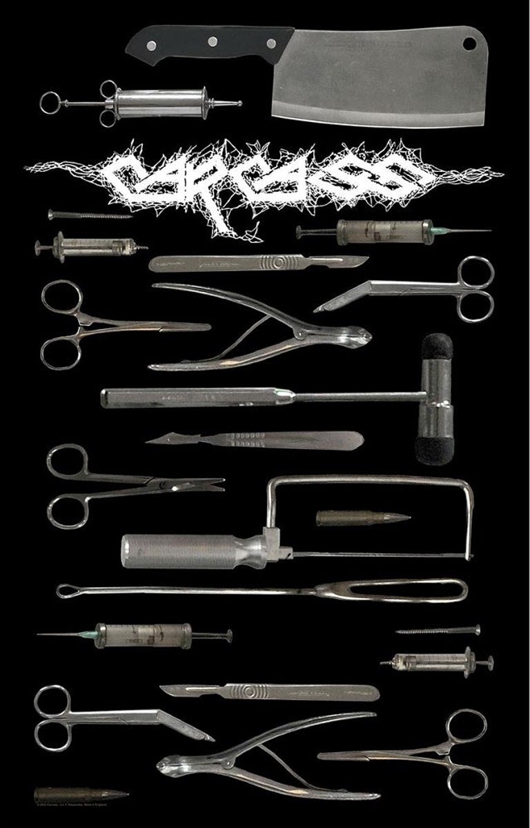 Carcass - Tools Textiel Poster - Zwart