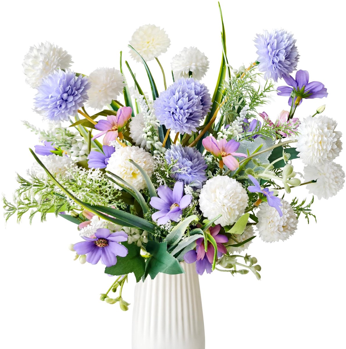 Kunstbloemen Boeket voor Decoratie - Wildbloemen in Paars