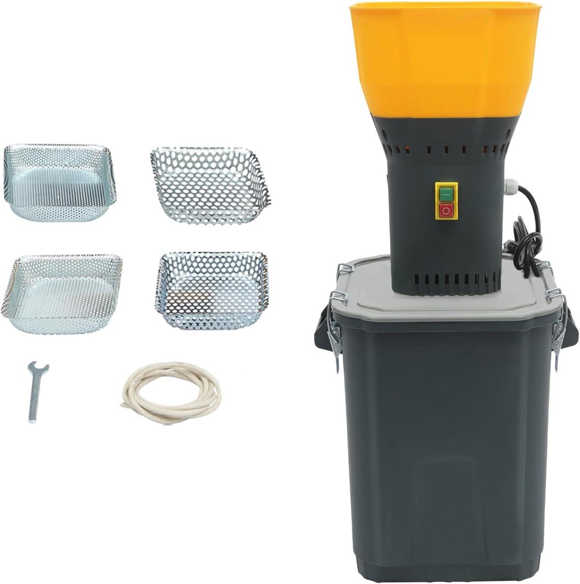 Elektrische Graanmolen - Kruidenmolen - Meel Maken - Vijf Maalmodi - 45 Liter - Oranje