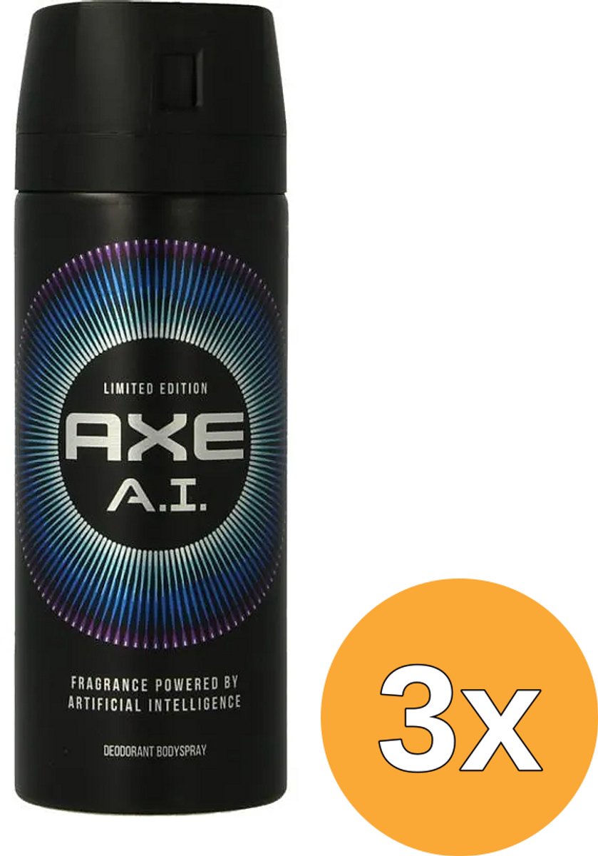 3x Axe Deodorant Bodyspray Ai Fresh (150 ml)
