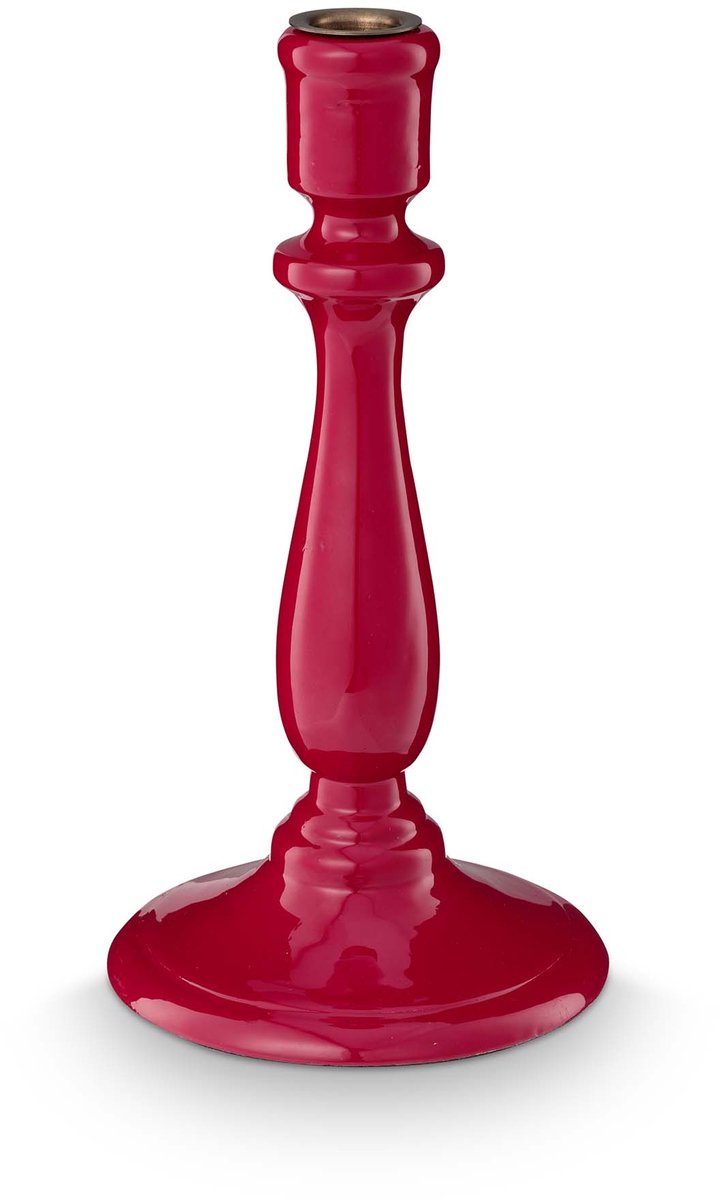 Pip Studio - Blooming Tales - Kandelaar - Hout - Rood - 13 x 25 cm