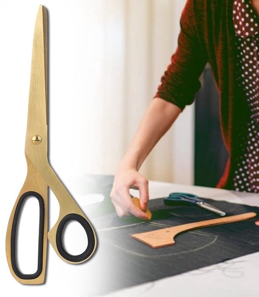 Store_8 - Gouden Roestvrijstalen Schaar - Asymmetrische Vormschaar