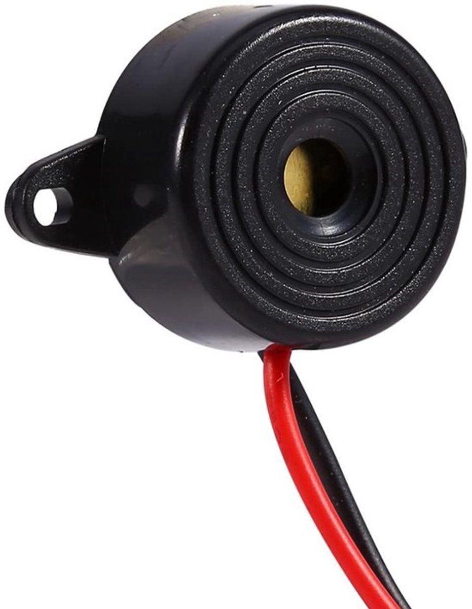 Dailygoody - Elektronische Zoemer - Piezo Geluid - 12V - Zwart