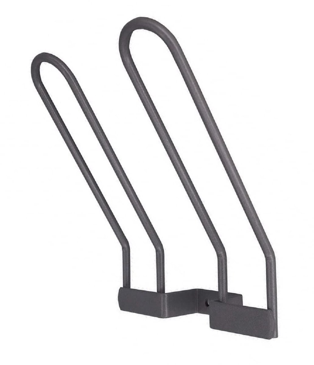 10 stuks. Schoenenrek voor 1 paar schoenen, breedte 130 mm, staaldraad grijs RAL 9006 gecoat