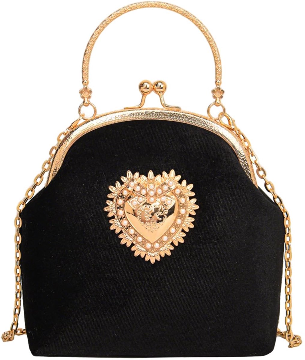 Dailygoods - Elegante Avondtas voor Dames - Vintage Clutch met Ketting