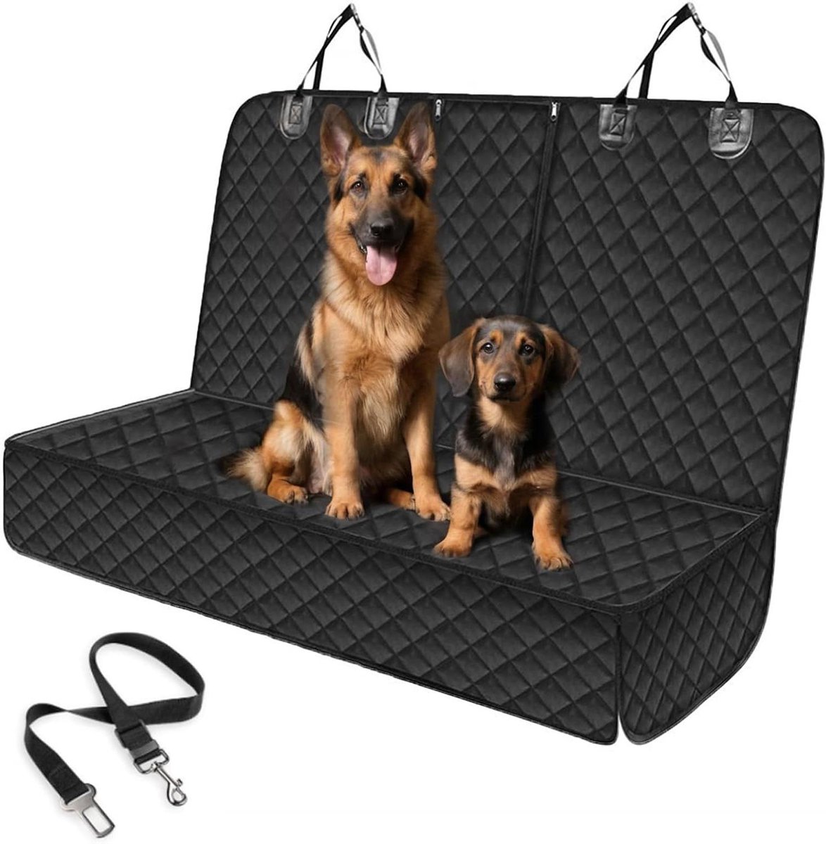 Autostoelhoes Hond - Hondenmat Auto - Veilig Vervoer - Waterdicht Krasbestendig - 135 x 120 cm - Zwart