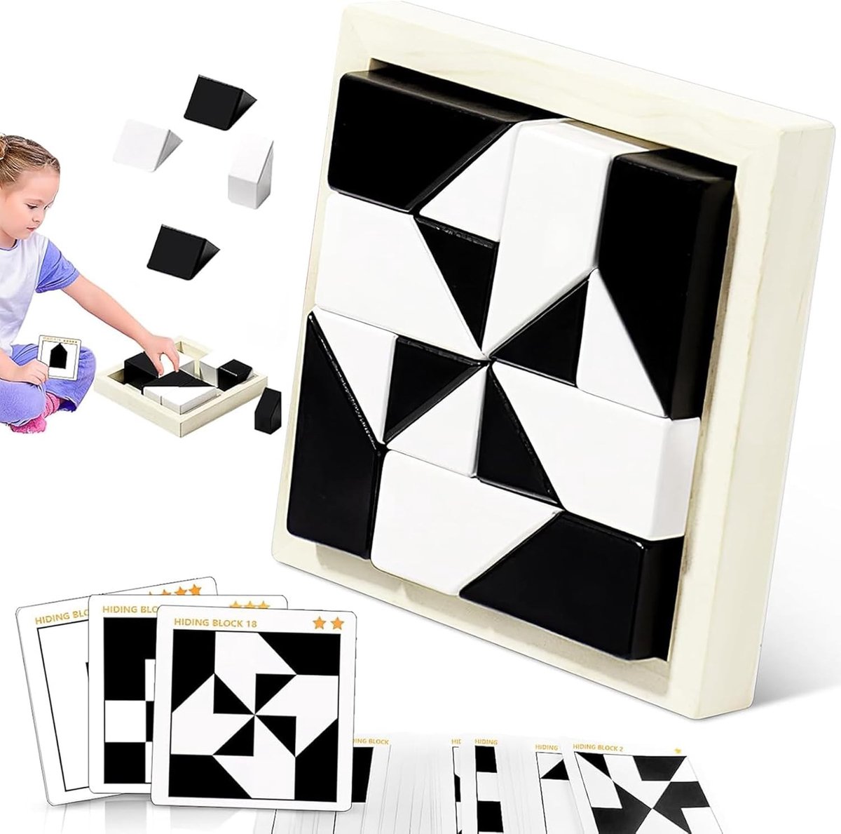 Geometrisch Houten Puzzel voor Kinderen 3+ Jaar | Educatief Speelgoed, Vormherkenning en Motorische Vaardigheden Ontwikkelen