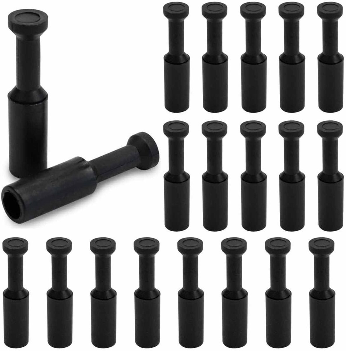 Pneumatische Stops - Slang Verbinding - Perslucht Afsluiten - Eenvoudige Montage - 6 mm - Zwart