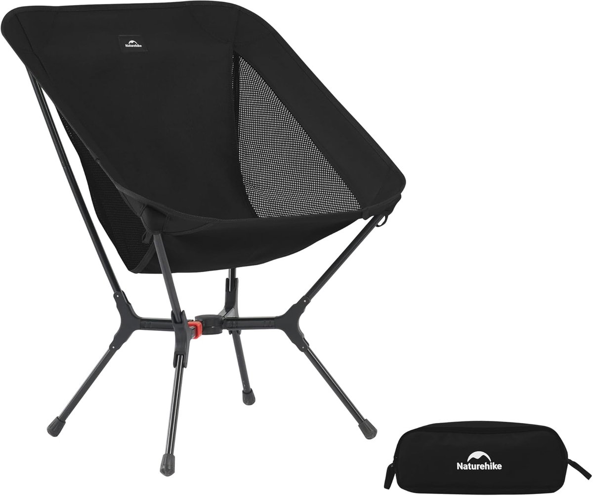 SnelShoppen - Ultralichte opvouwbare campingstoel - Compact, robuust ontwerp voor camping, picknicks, buitenactiviteiten - Ideaal voor kinderen en vol