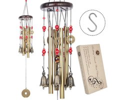 Bwinka Chinese Traditionele Verbazingwekkende Bronzen Tuin Outdoor Living Wind Chimes 60-90cm (MT-213B) - ShopVlot