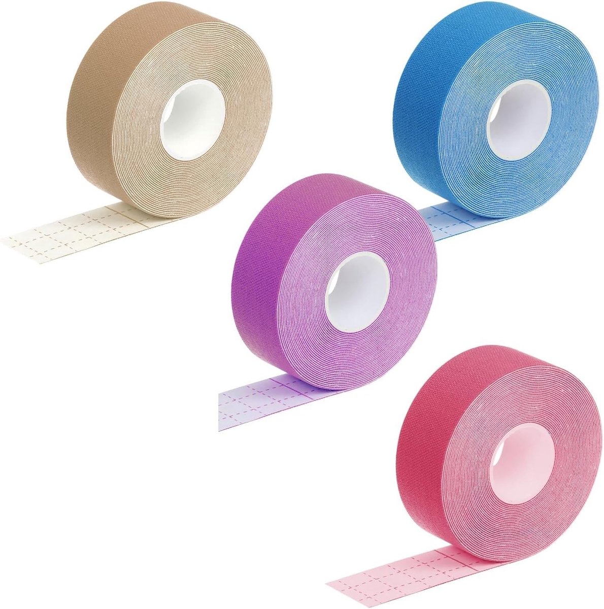 4 Stuks Gezichtstape voor Anti-Aging - Premium Face Tape voor Lifting, Rimpelbestrijding en Versteviging van de V-Lijn (2,5 cm)
