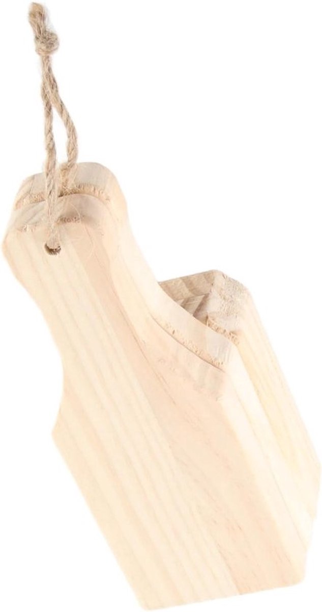 Handmatige Plantain Stamper voor Tostones en Gevulde Bakbananen - Duurzame Houten Stamper met Hangkoord en Diepe Mandjes voor Perfecte Aardappelpuree