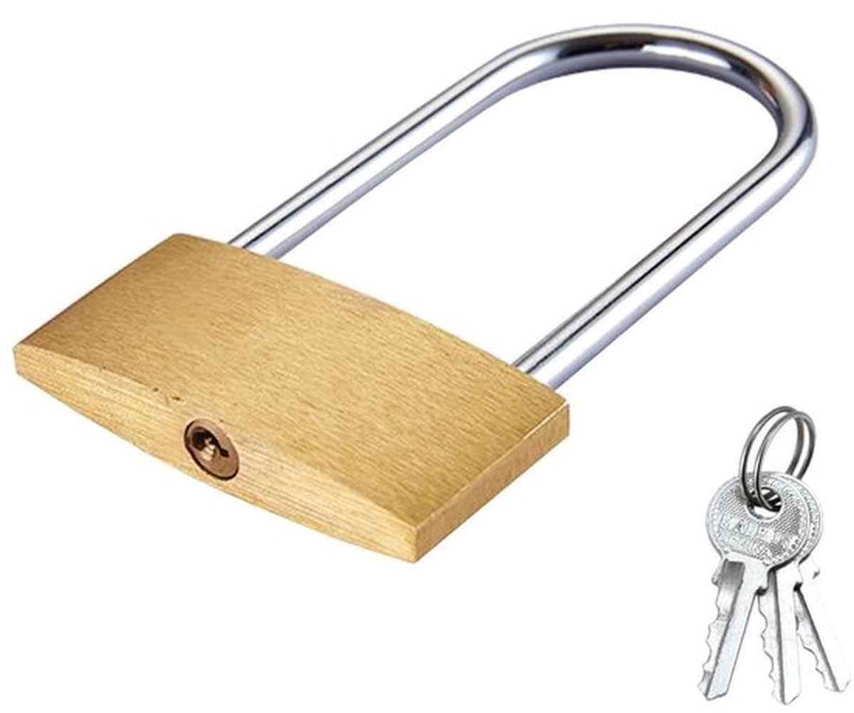Hangslot Hoog Veiligheid - Messing Hangslot - Cijferslot - Hangslot met Sleutel - Universaal Hangslot - 60mm Afmeting - Slot