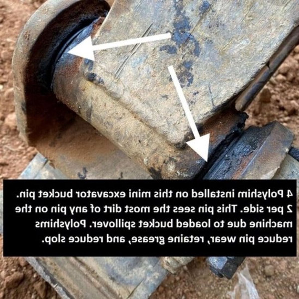 Set van 80 mm bakpennen voor graafmachines, vervangend technisch plastic voor verbeterde stabiliteit en slijtvastheid