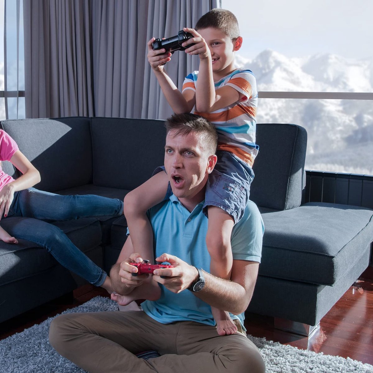 SnelShoppen - Draadloze Gaming Controller voor PC, Vervangende Controller, Ergonomisch Ontwerp, Bluetooth Verbinding, Geschikt voor Alle Games, Zwart