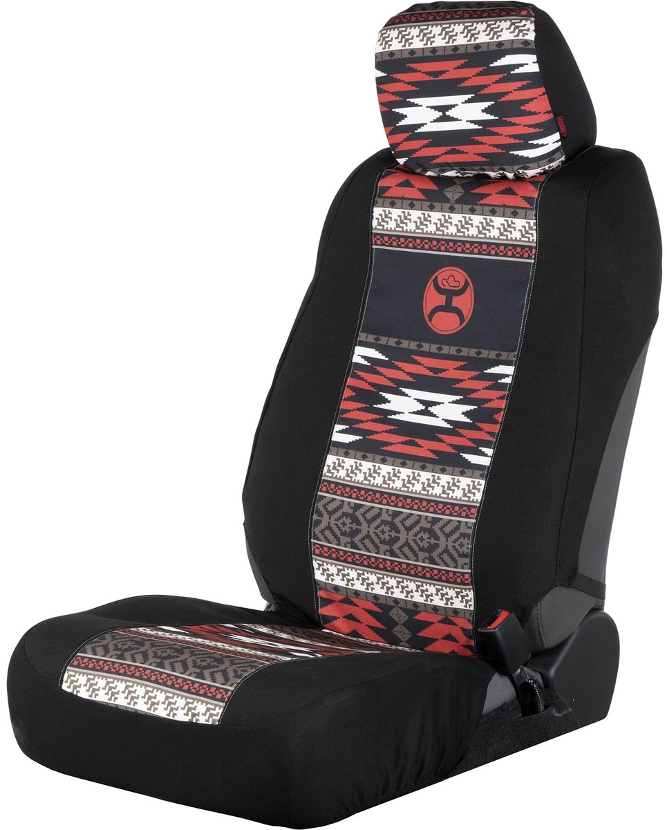 SnelShoppen - HOOEY Lage Achterbankhoes, Duurzame Stoelbescherming voor Auto, Vrachtwagen, Bestelwagen en SUV, Eenvoudig te Installeren, Multi/Klei Kl