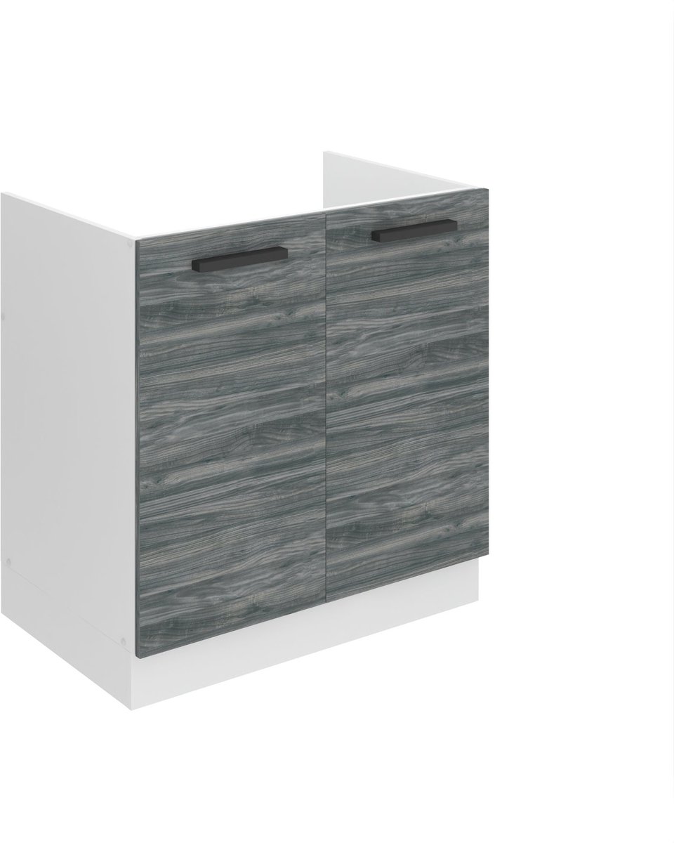 BELINI Spoelbakkast SDZ 80 cm met 2 Deuren - Glamour Wood