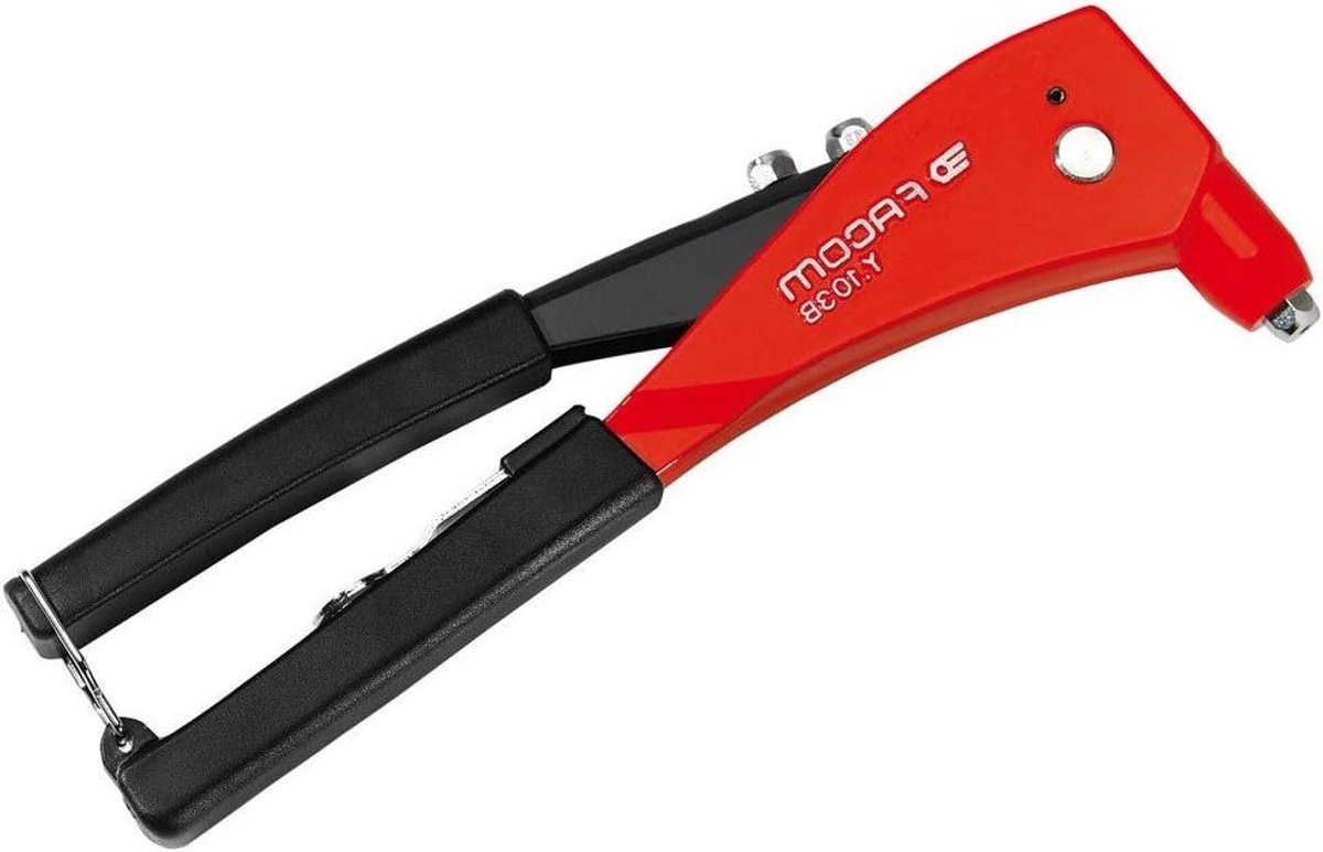Klinknageltang - Klinknagel tang - Bevestigen van materialen - Ergonomisch ontwerp - 3-5 mm - Rood