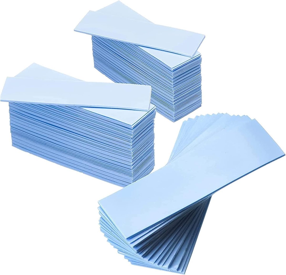Thermische geleidingspads van siliconen, 30 stuks, 67 x 20 mm, herbruikbare set voor CPU, GPU en LED, beschikbaar in 3 diktes: 0.5mm, 1mm, 1.5mm, optimale warmteafvoer en prestaties