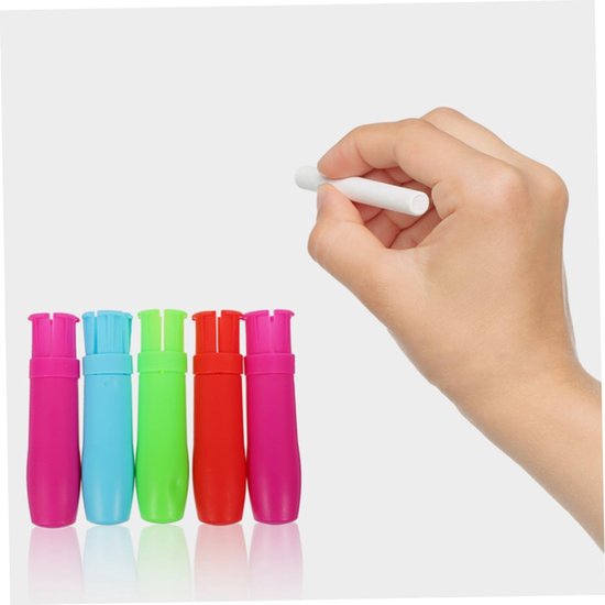 Krijthouder - Krijtklem Verlengclip - Lesgeven Schrijven - Automatische Krijtklem - 12.5 cm - Gemengde Kleuren — afbeelding 2