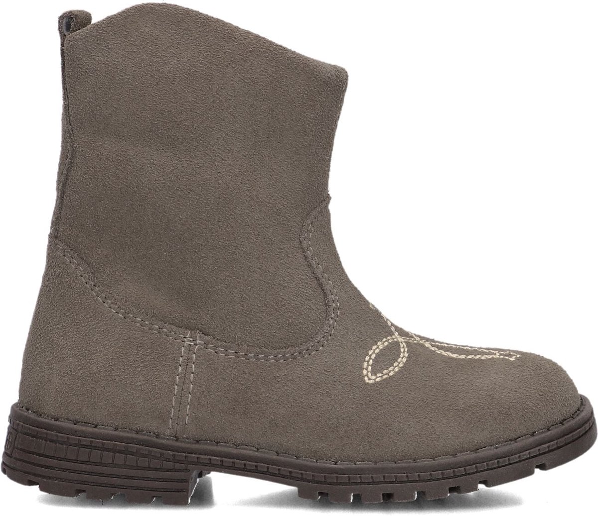 Ton & Ton Brigitte Enkellaarsjes - Enkelboots met rits - Meisjes - Taupe - Maat 22