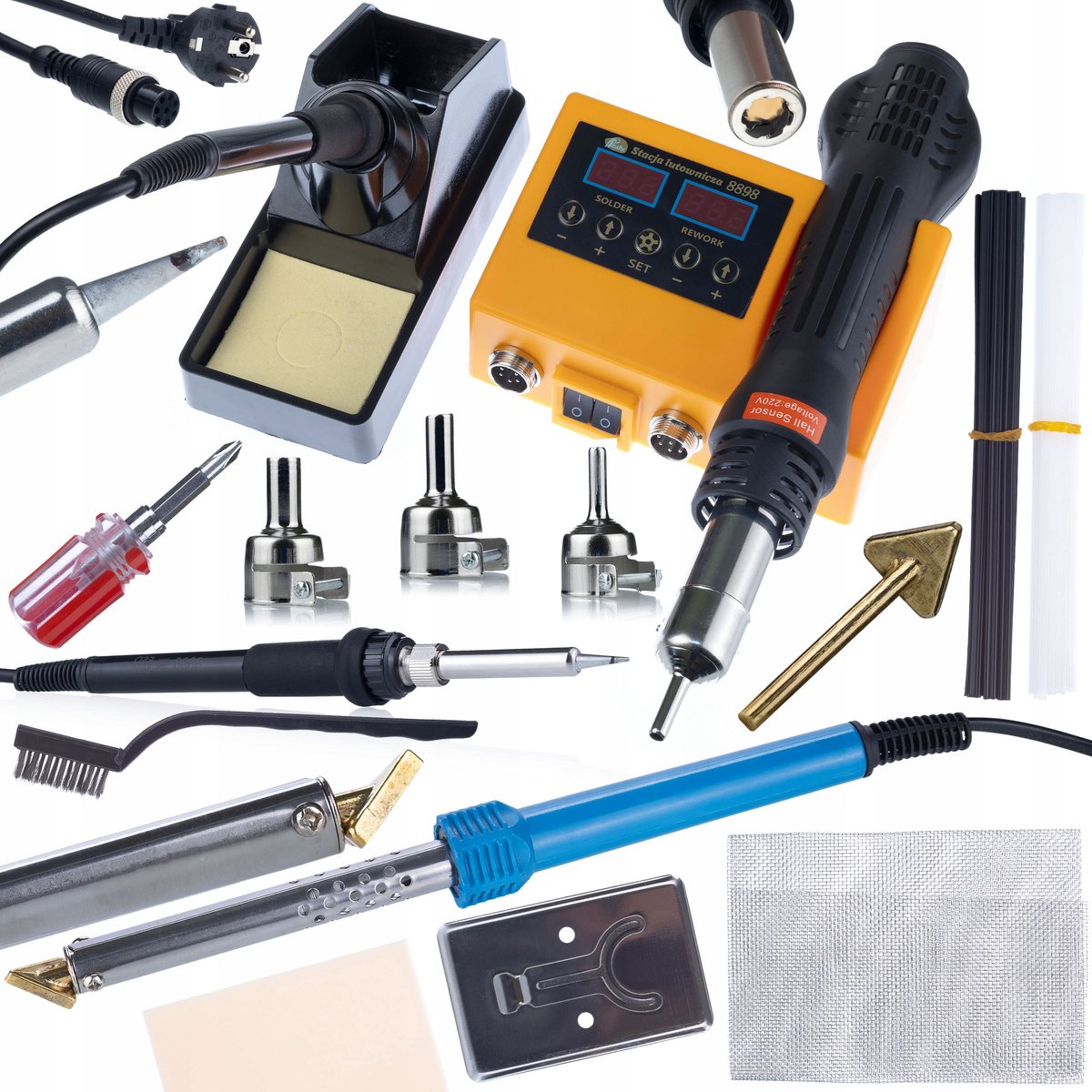 Rosfix Soldeerstation OH660 2-In-1 Hetelucht en 900M - 660W 100–500°C - Met Soldeerbout 80W BL80W