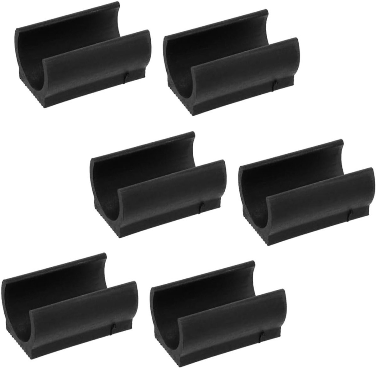 Stoelpootdoppen - Meubelbeschermers - Meubels Beschermen - Antislip U-vorm - 25 stuks - Zwart