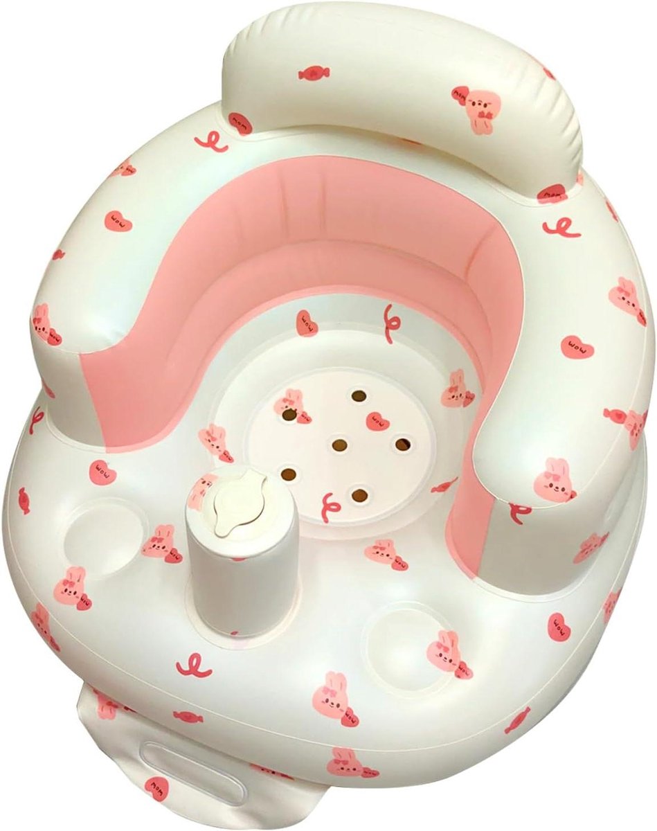 Opblaasstoel Baby - Peuterstoel Zonder Pomp - Leren Zitten - Ondersteunend Ontwerp - 9.1 x 18 x 9.1 cm - Meerkleurig