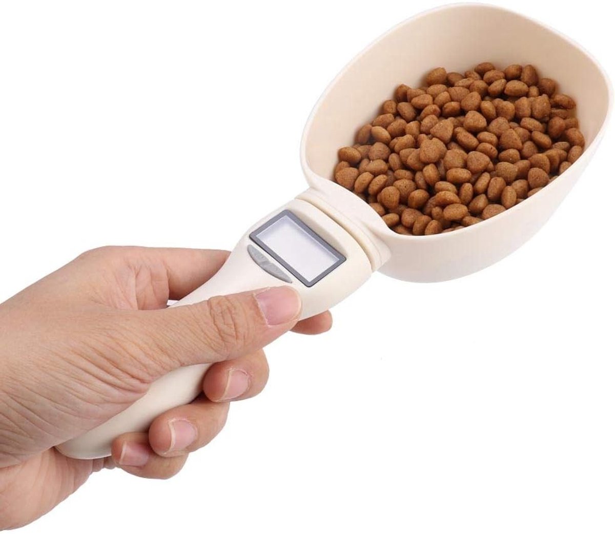 Digitale Maatlepel voor Huisdierenvoer - Wit - Hoogwaardige PP Materiaal - Voor Honden en Katten