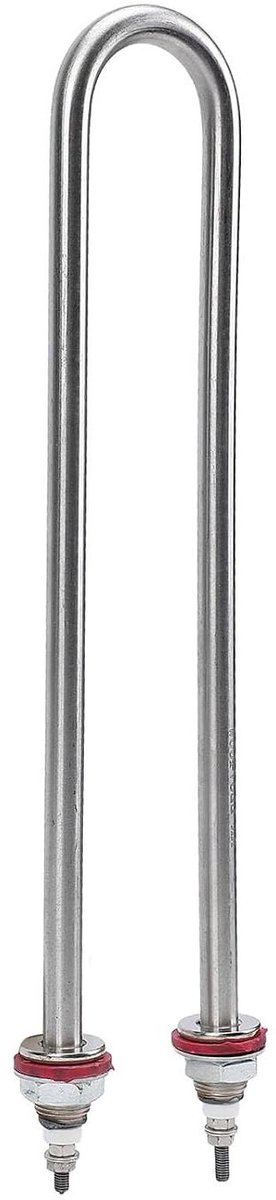 Bevochtigingsbuis - Verdamper RVS - Eieren Uitbroeden - U-Vorm Ontwerp - 40 x 10 x 4 cm - Zilver