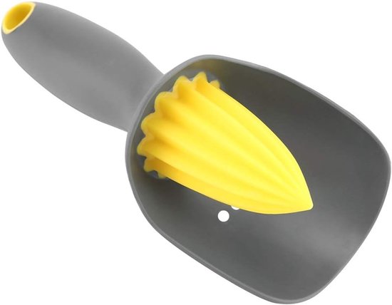 Citroenpers Juicer - Hand Citruspers - Sap Extraheren - Ergonomisch Ontwerp - 16.5 cm - Zwart Grijs — afbeelding 2