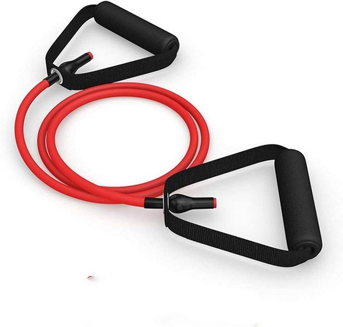 Fitness Weerstandsband - Yoga Touw Elastisch - Thuis Fitness - Verstelbare Weerstand - 120 cm - Rood